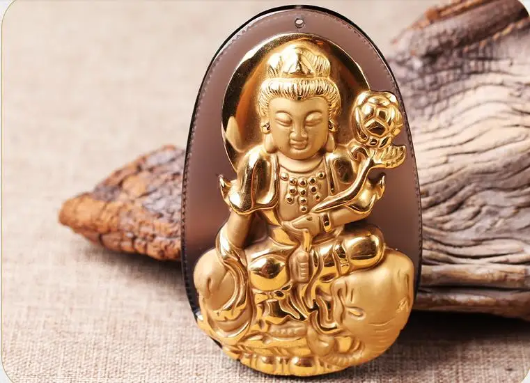 Новый Свет пятно природного льда Samantabhadra кулон Зодиака является покровителем