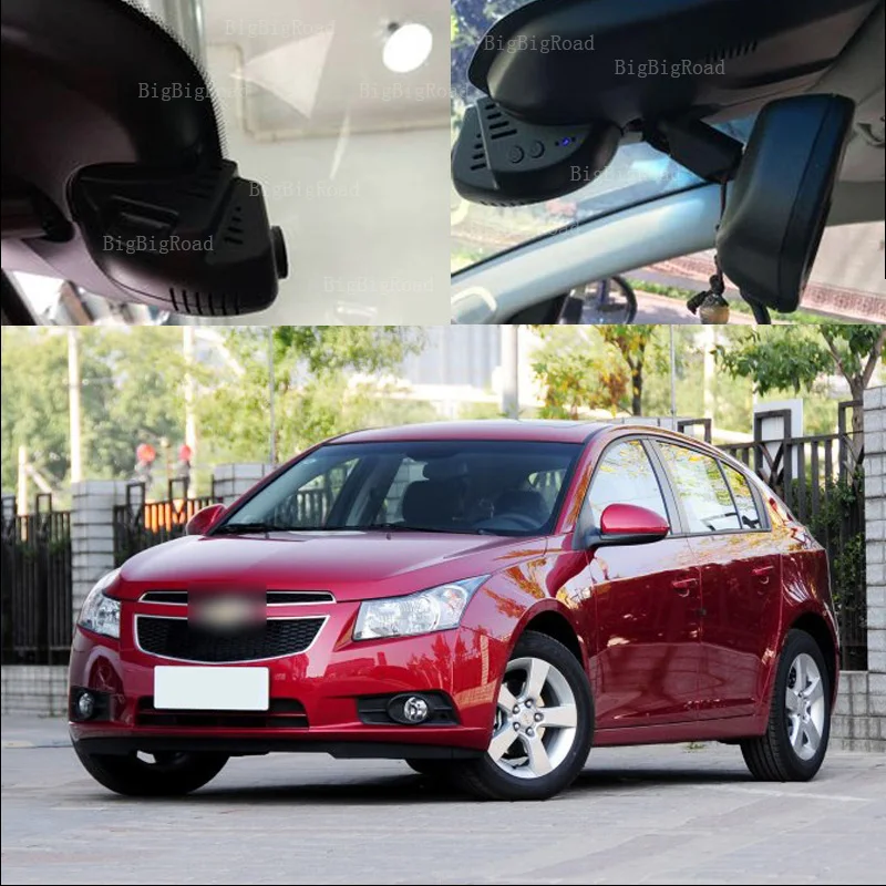 BigBigRoad для Chevrolet Cruze 2013 2014 2015 Автомобильный видеорегистратор с Wi Fi Novatek 96672|car black