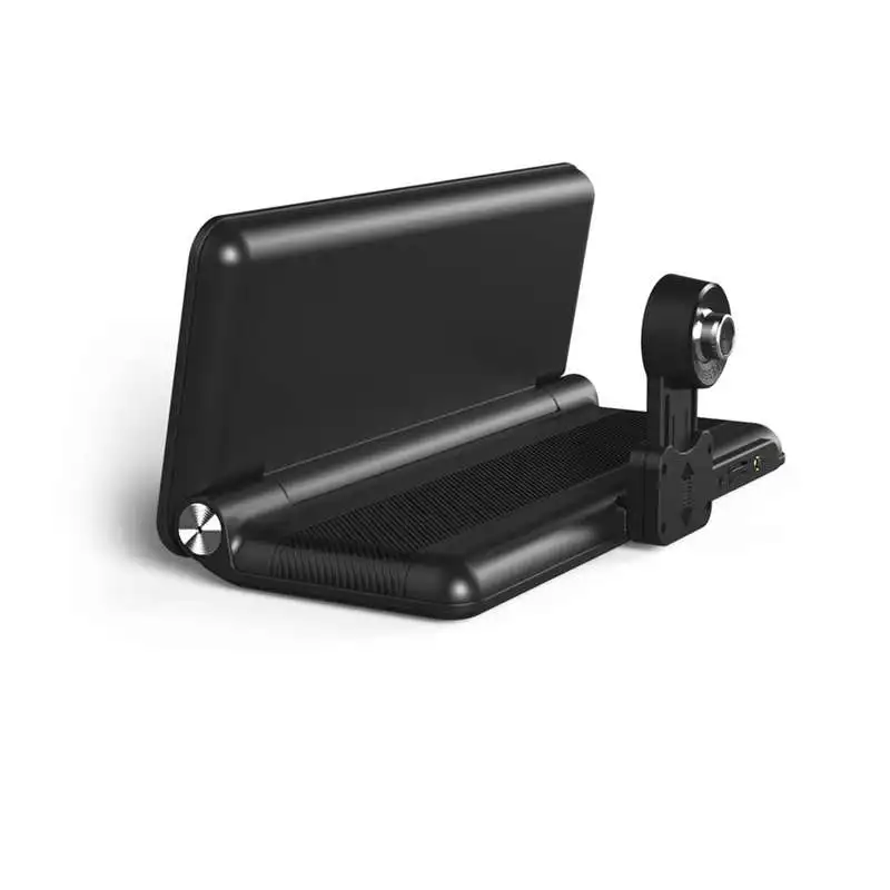 Складная Автомобильная Dvr 8 дюймов видеорегистратор Android 5,1 Gps навигация с двумя объективами камера s Авто рекордер Full Hd 1080P Автомобильный видеорегистратор для