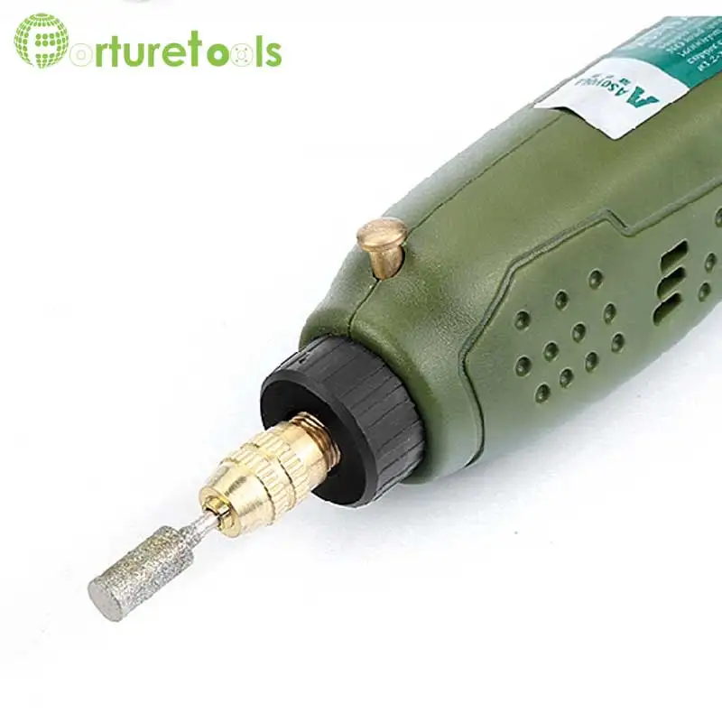 

50pcs diamond mounted point dremel rotary tool Punch needle rod grinding jade carving stone, cylinder abrasive head type A MT001