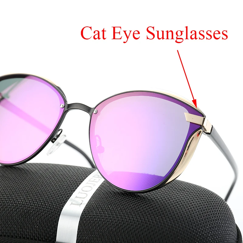 Роскошные брендовые поляризованные солнцезащитные очки Cateye, женские винтажные дизайнерские солнцезащитные очки кошачий глаз, женские солнцезащитные очки, очки для женщин
