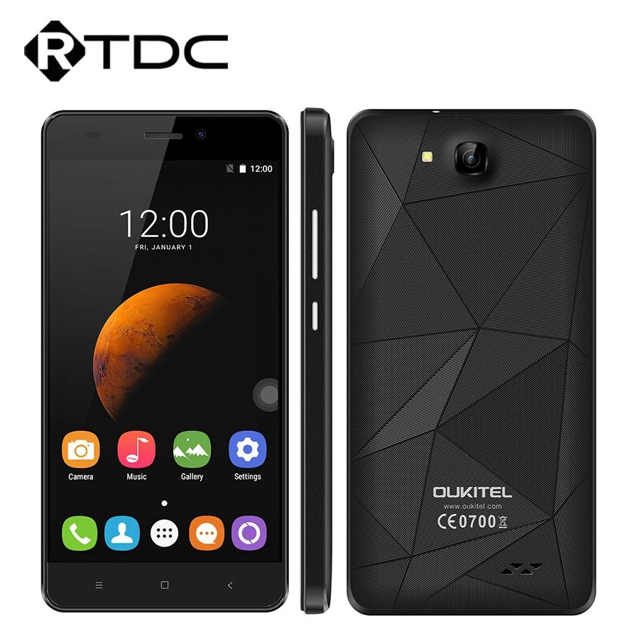 Оригинальный Oukitel C3 мобильный телефон 5 0 дюйма 1280x720 Android 6 mt6580 четыре ядра 1 3 ГГц 5.0MP