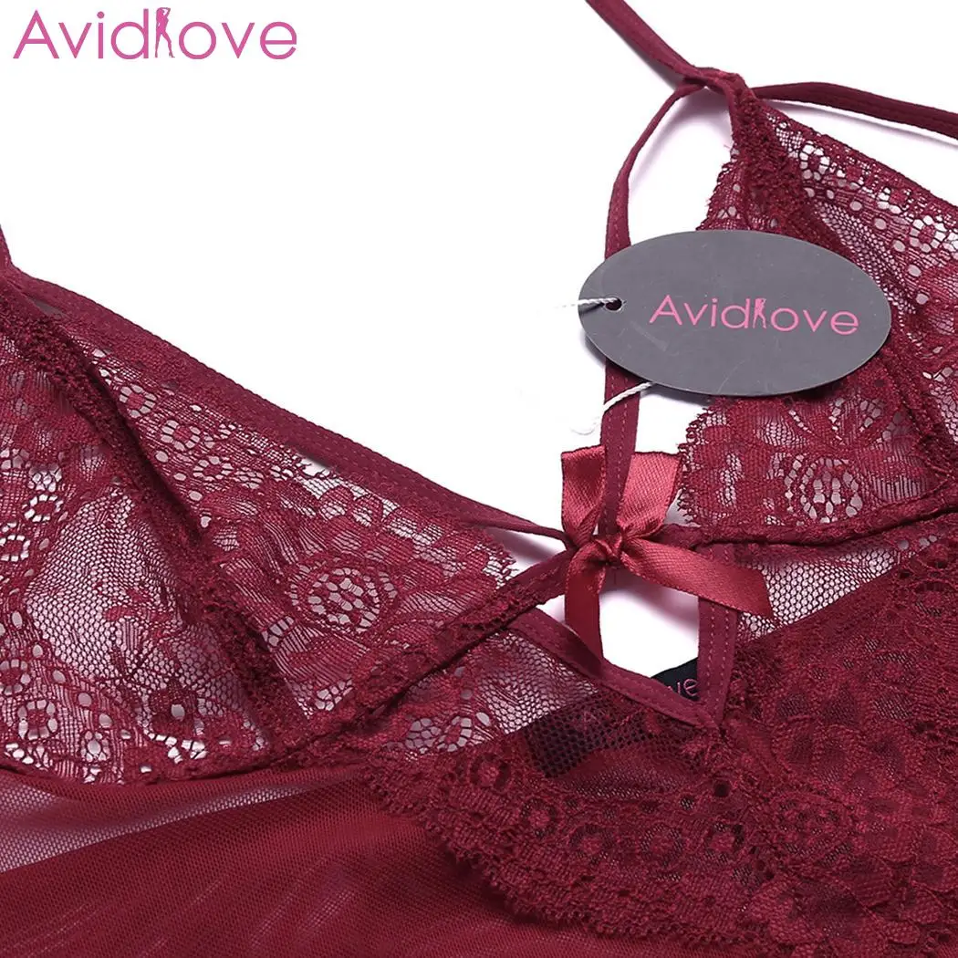 Avidlove женское сексуальное нижнее белье Эротические костюмы Babydoll Лоскутная Ночная