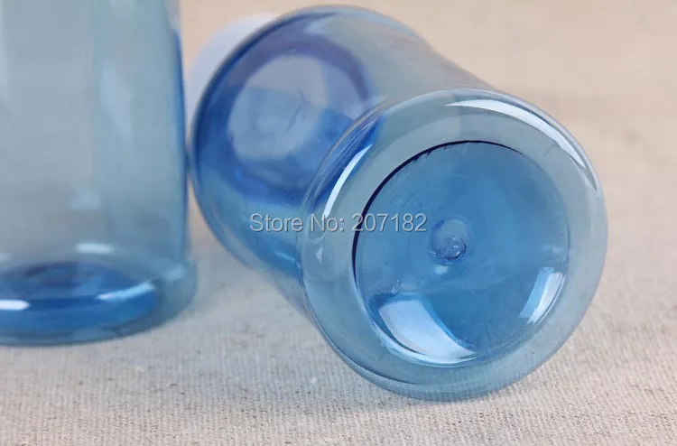 (300 шт./упак.) 100 мл ПЭТ прозрачный синий цвет защитная крышка Бутылка для жидкости