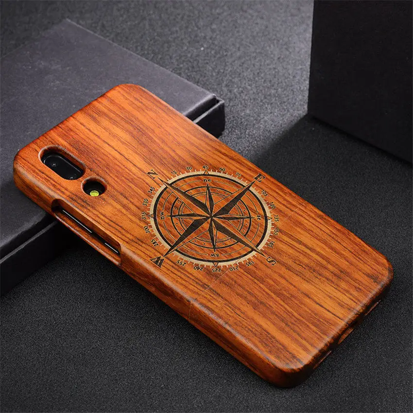 Чехол для huawei P20 Pro, резной череп из натурального дерева, бамбука, чехол для huawei P20 P20 Lite, полная защита, Деревянный чехол для телефона s - Цвет: color 10