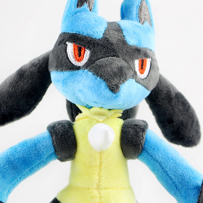 31 см Lucario плюшевые игрушки синий цвет мультфильм мягкие куклы животных для детей подарок