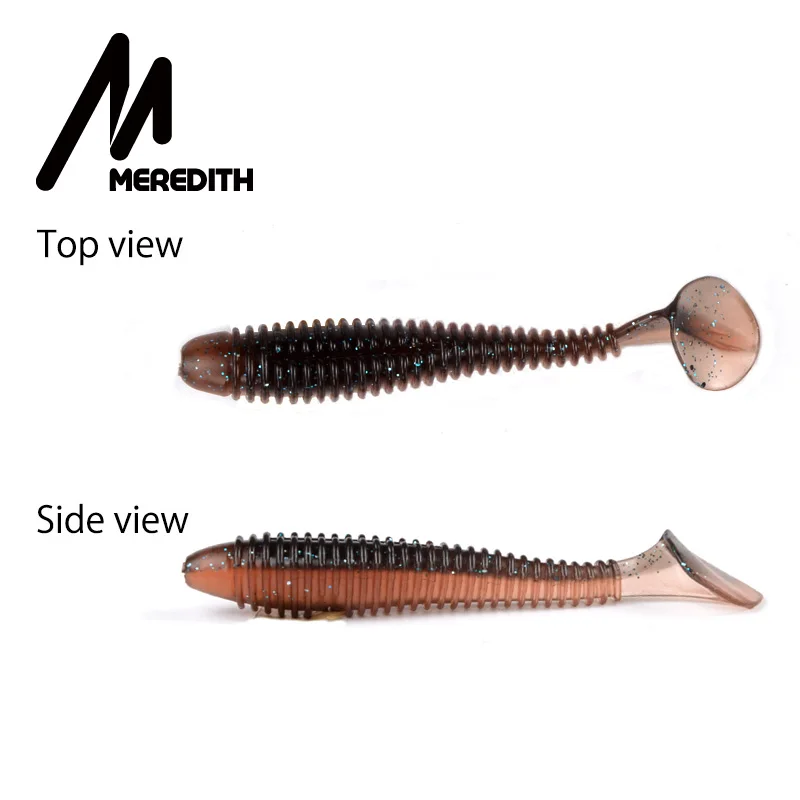 Meredith 10 шт./лот 7 5 см трубка с длинным хвостом мягкие приманки для любых рыболовных