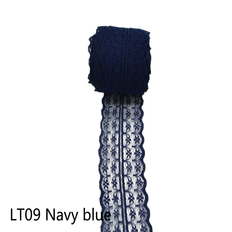 navy blue 10 м/лот, 4,5 см, кружевная фатиновая юбка-пачка для маленьких девочек, тканевая юбка-рюмочка для дня рождения, вечеринки, свадебного торжества, украшения стола - Цвет: navy blue