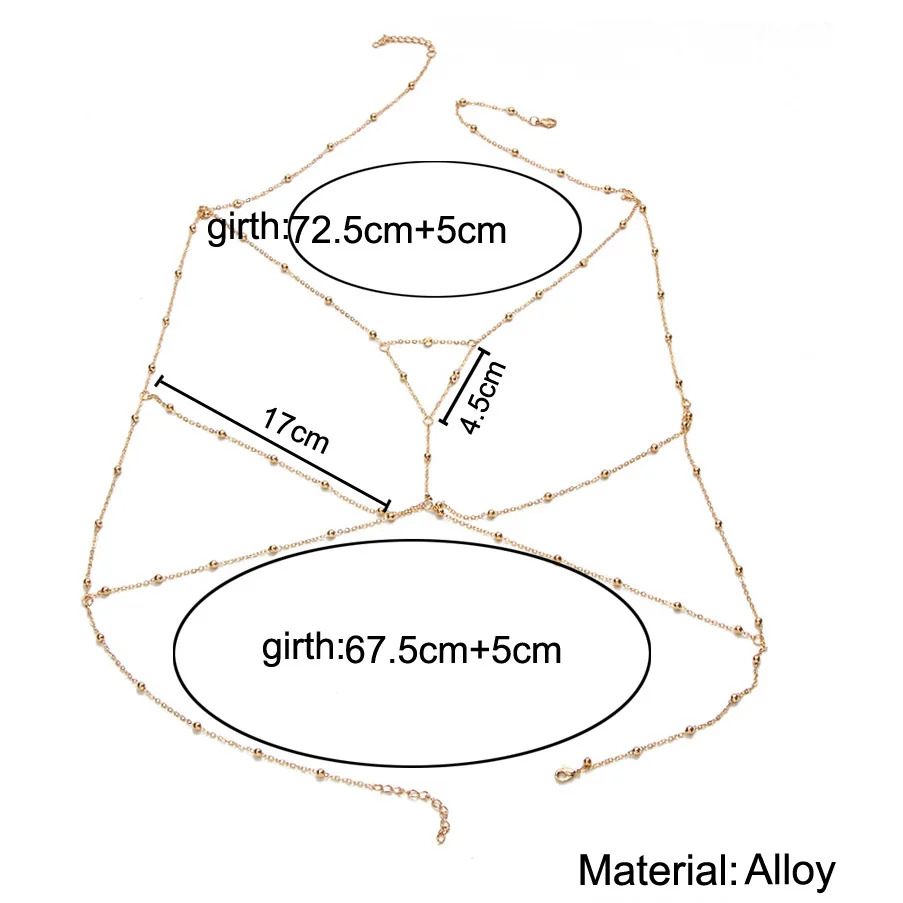 Цепочка Женская многослойная с бусинами пикантное пляжное Ювелирное Украшение