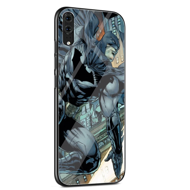 Чехол для мобильного телефона Desxz стеклянный крутой чехол Marvel Batman Huawei P Smart Mate 20 P10