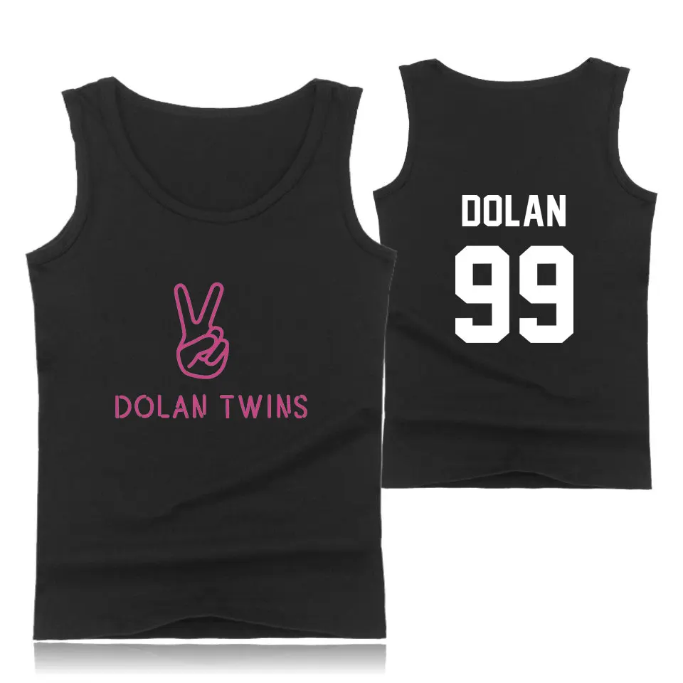 Майка Youtuber Dolan Twins летние забавные крутые Модные топы с принтом мужской жилет