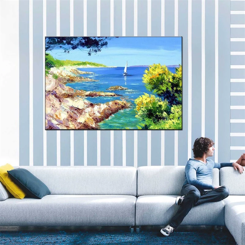 Пейзаж живопись маслом на холсте поп книги по искусству постер и принт
