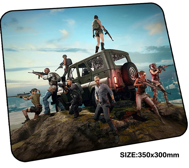 Коврик для мыши pubg компьютерный игровой коврик 350x300 мм индивидуальный padmouse