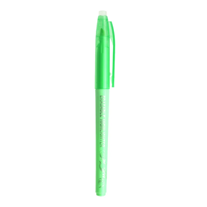 1pcs green 6 цветов стираемый маркер флуоресцентный 4 мм косой маркер ручка для книги - Цвет: 1pcs green