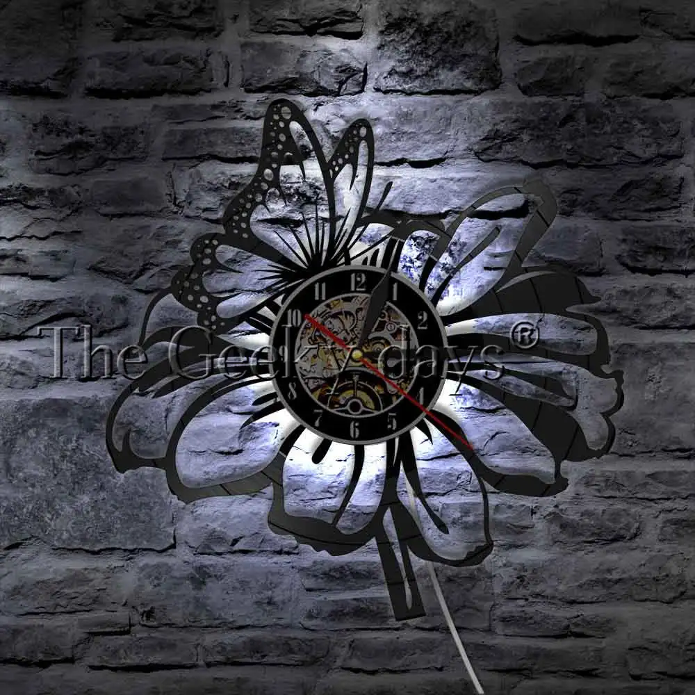 Бабочка и цветок Природа стены книги по искусству домашний Декор современный