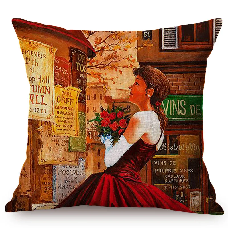 Скандинавская винтажная красивая женщина картина маслом Искусство декоративная