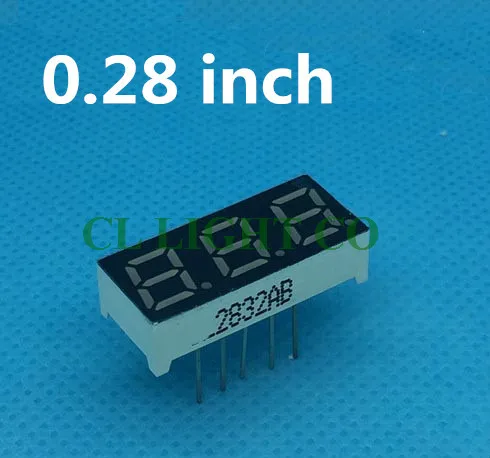 Цифровой светодиодный светильник Nixie 3 Бит 0 28 дюйма чистый зеленый 7 сегментный