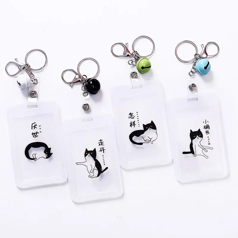 Креативный прозрачный держатель для карты Coloffice жесткое покрытие текста