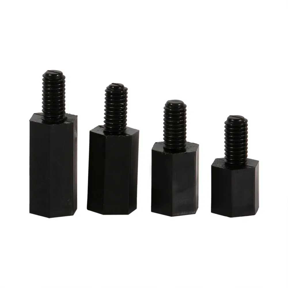 100 шт./лот нейлоновая гайка M3 штекер гнездо Крестовая винтовая Шестигранная