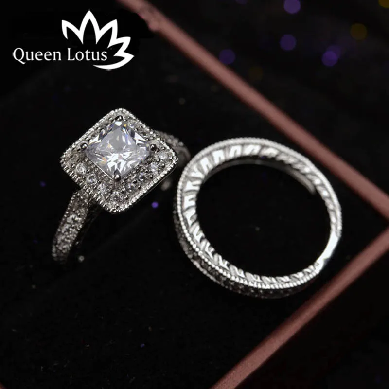 Модные Великолепные женские кольца Queen Lotus белого и золотого цвета широкое