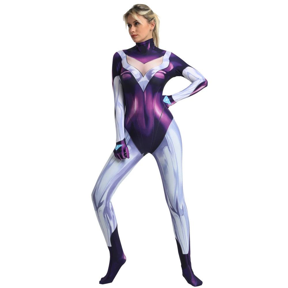 Костюм для косплея DJ Sona с 3D принтом костюм супергероя из лайкры и спандекса