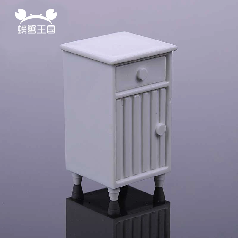 

6pcs 1:20 1:25 1:30 1:50 Bedside Table Model Decorative miniature Furniture Model Living Room Bedside Table Toys