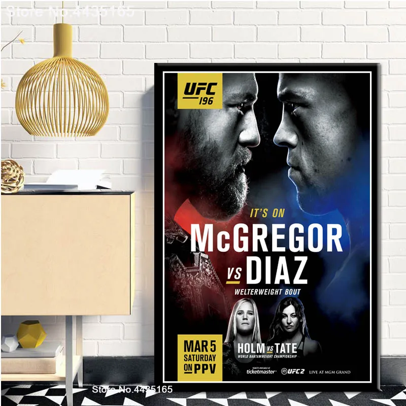 Conor McGregor плакат UFC мотивационные боксерские спортивные плакаты и принты настенные художественные картины Картина на холсте, украшение для дома - Цвет: Бургундия