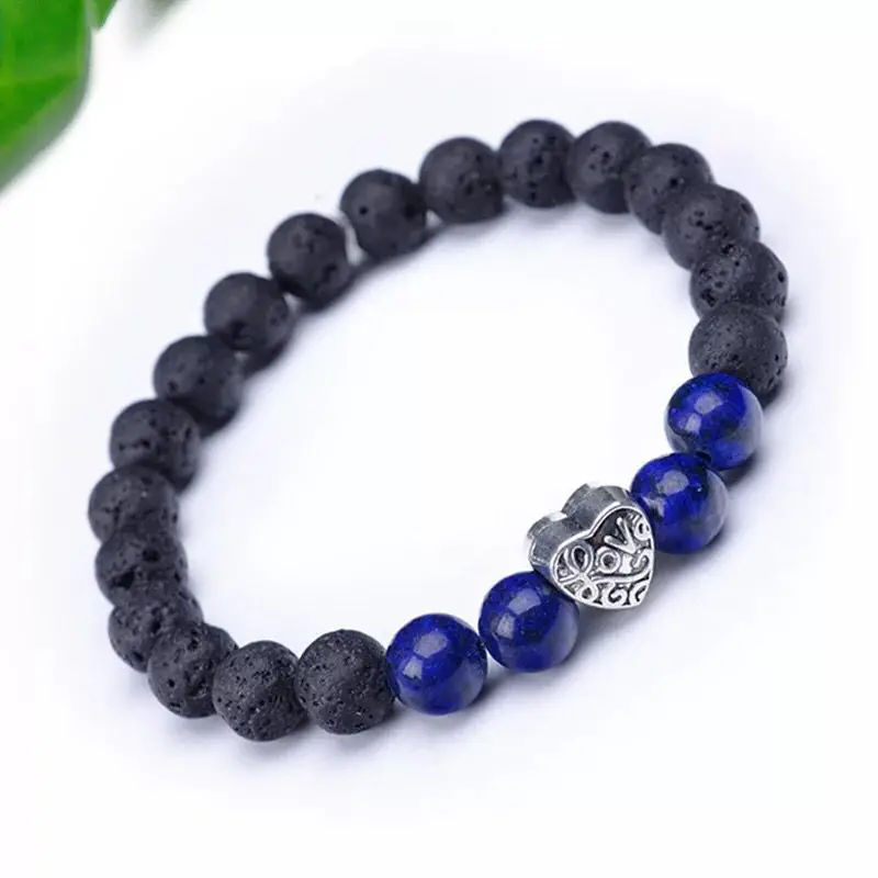 Браслеты из натурального камня для мужчин и женщин ювелирные украшения в виде