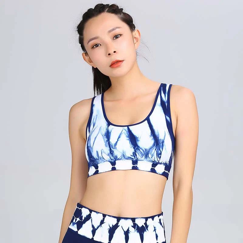 CIM Новый бюстгальтер tie dye тренировочный жилет высокое легкое противоударное