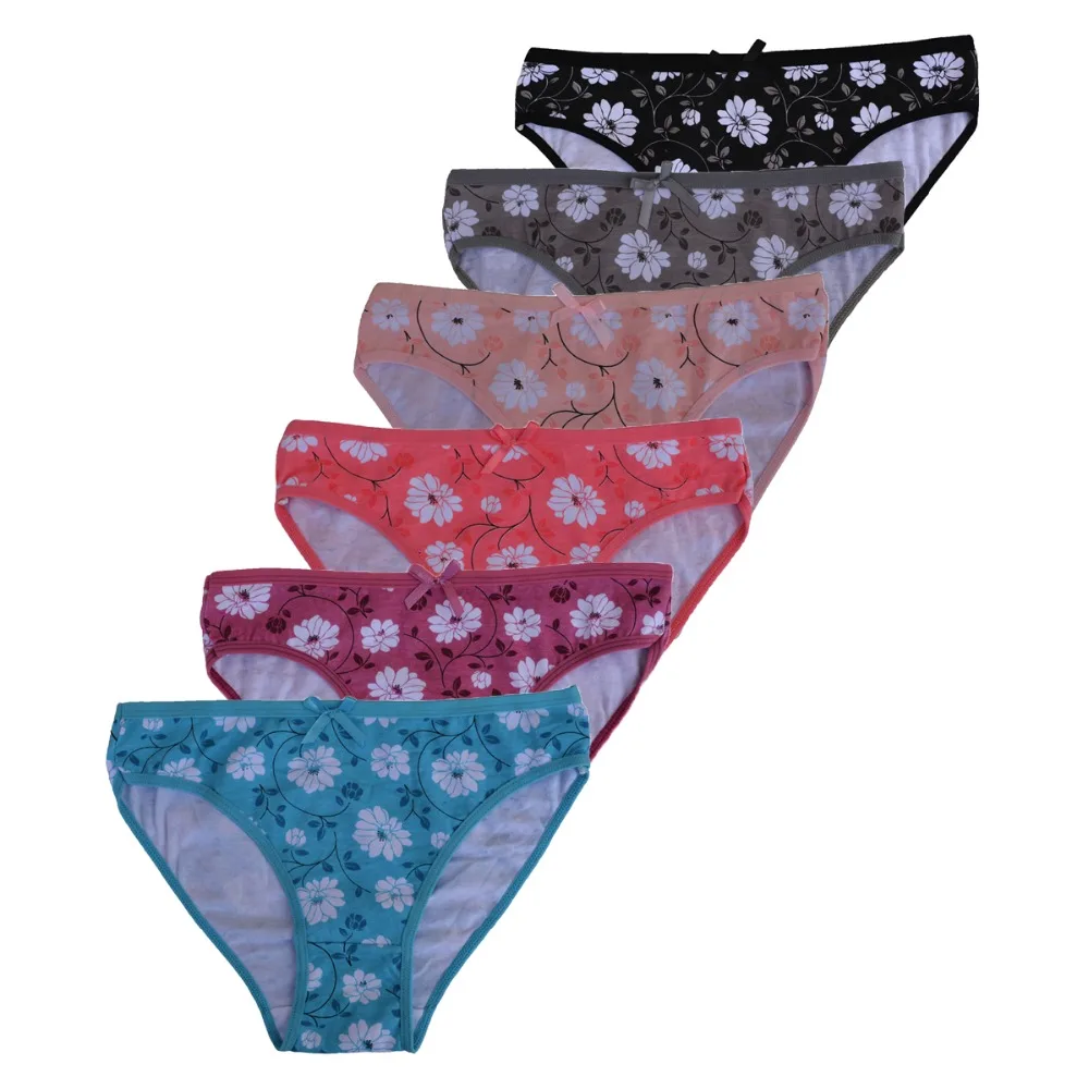 Женское нижнее белье FUNCILAC милые хлопковые трусы с цветочным принтом женские
