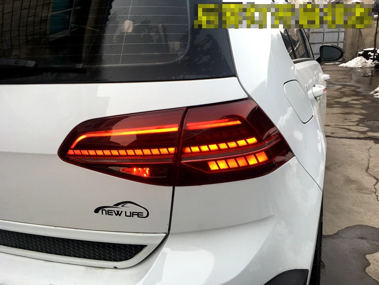 Автомобильный Стильный чехол для Volkswagen VW Golf 7 MK7 Golf7 Golf7.5 MK7.5 задние фонари задний фонарь все светодиодный задний фонарь динамический сигнал поворота