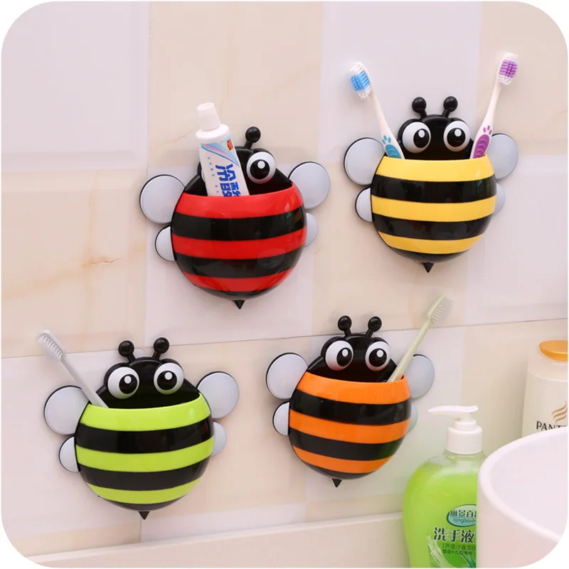 Креативная Милая пчела улитка присоска зубная щетка Зубная паста держатель