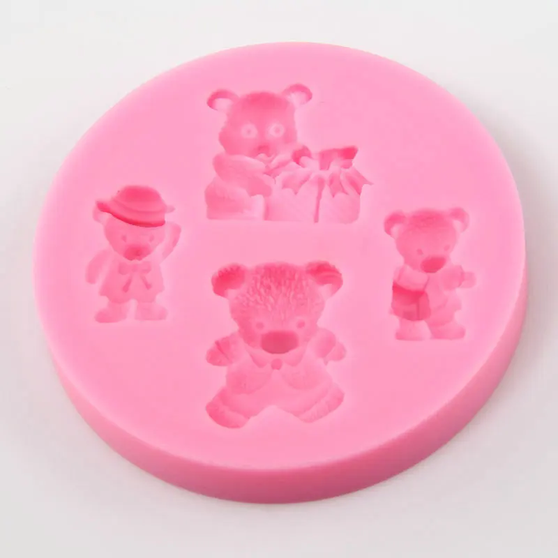 Медвежонок силиконовая формочка в виде животного Gummy Шоколад Конфеты помадка