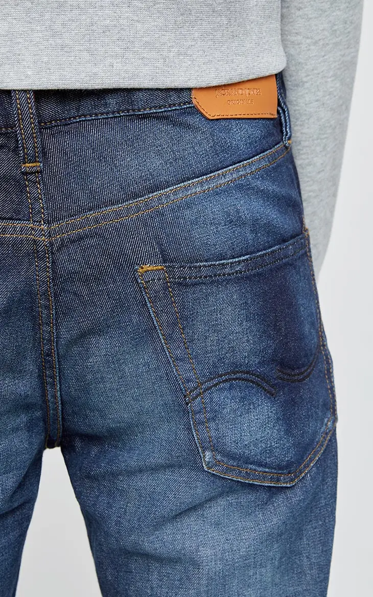 Jack&Jones Бренд Новинка Мужские Джинсы с Хлопка Брюки Джинсовые Нательный Фасон с Застёжками Хорошими Мужские одежды 217132558