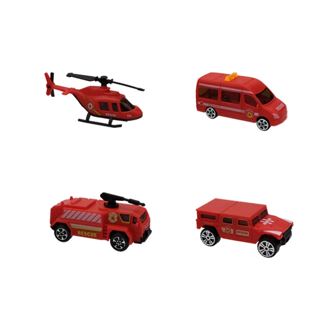 Red Urtoypia литой автомобиль игрушки 1: 64 модель строительной машины пожарная машина скорой помощи самолет трактор спортивный автомобиль игрушка для мальчиков - Цвет: Red