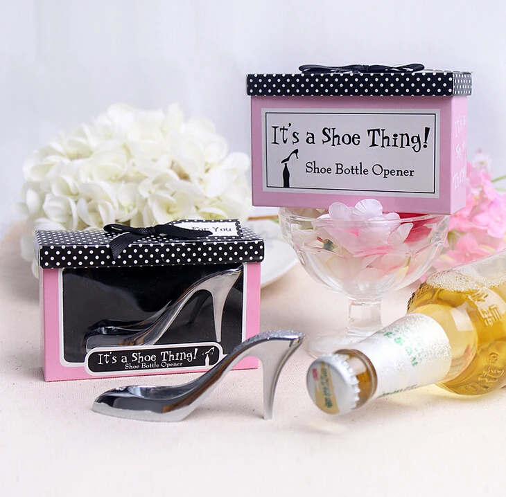 

50PCS High Heel Shoe Wine Bottle Opener For Birthday Party Favor Bridal Baby Shower Souvenirs Christening Wedding Favour