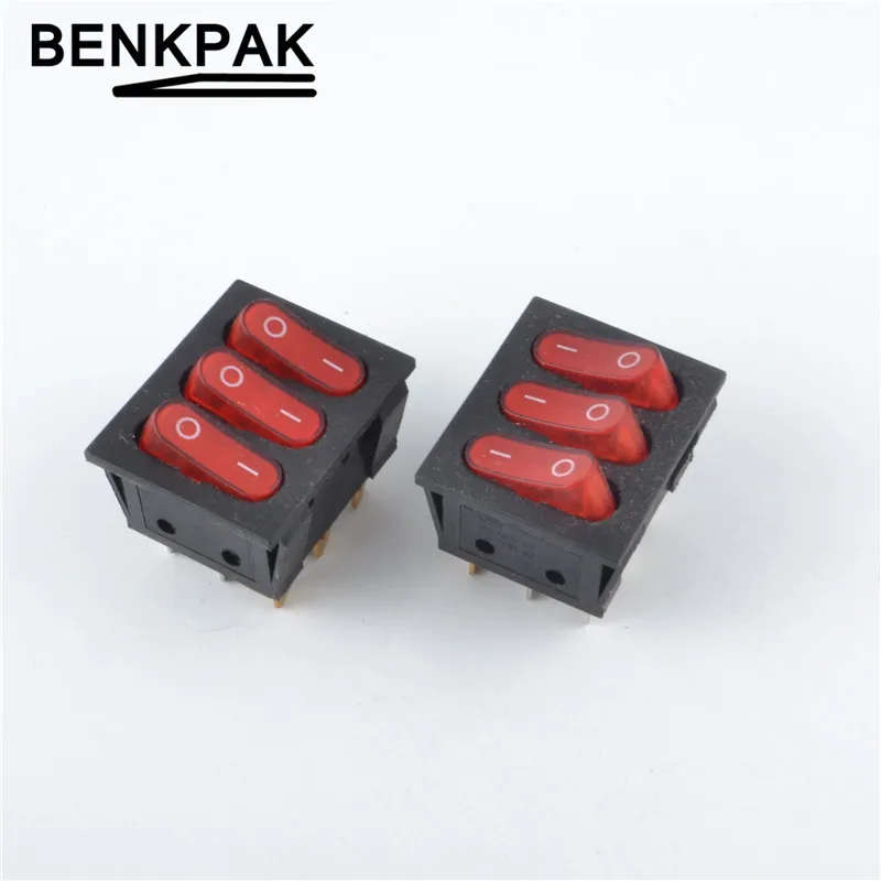 Игровой автомат переключатель три способа с подсветкой 9 контактов|Запасные