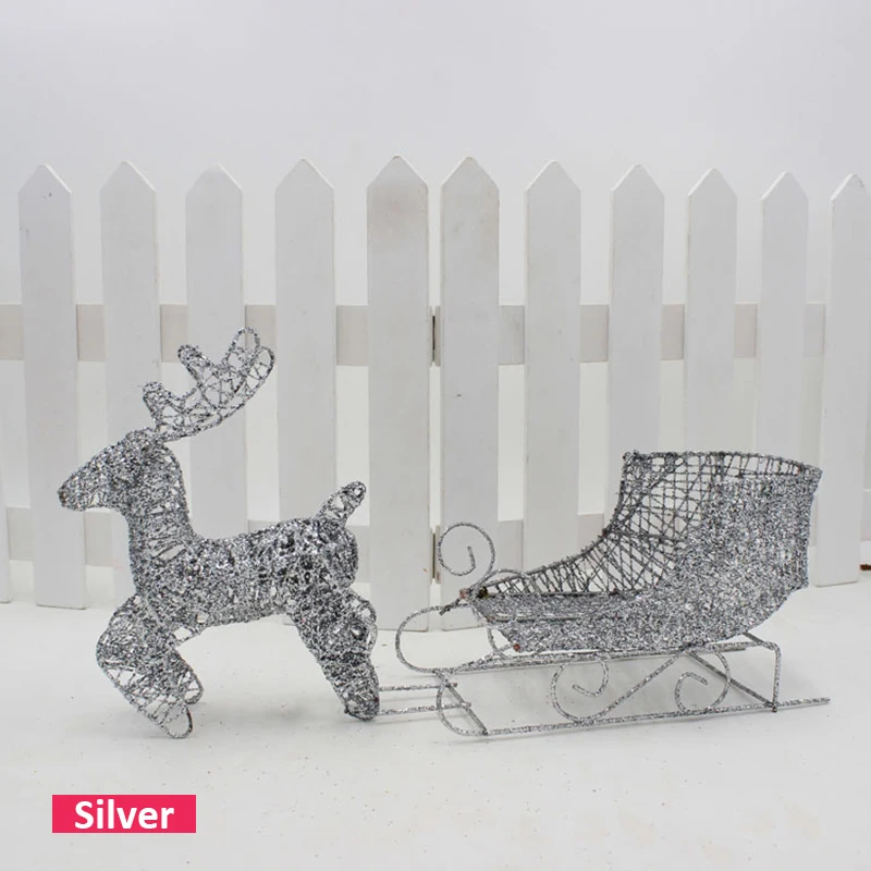 2020 Железный художественный Рождественский олень с лыжным Бобом предметы мебели