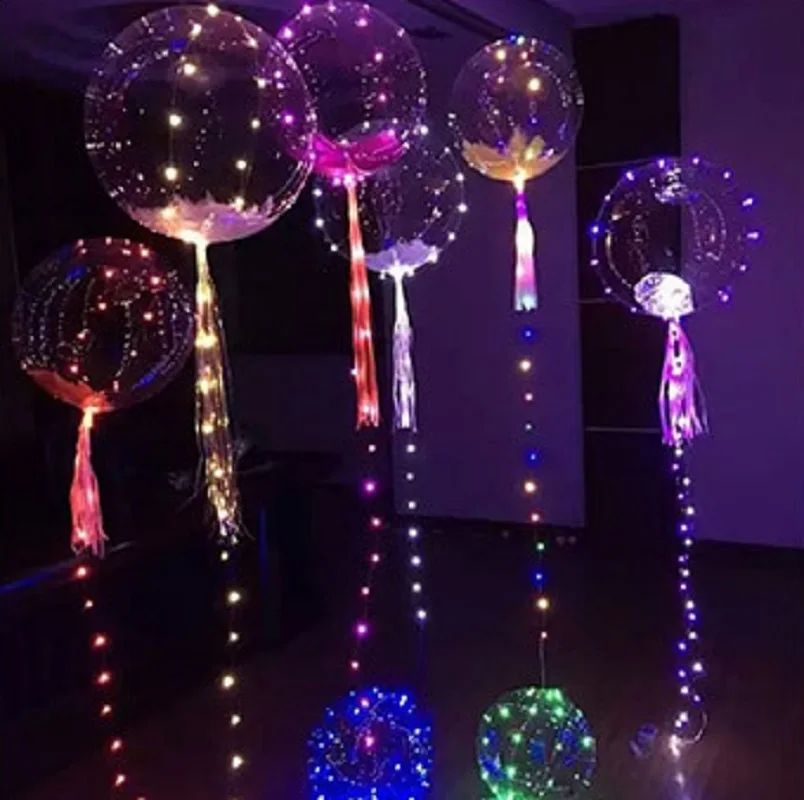 10 комплектов 18/24 дюймов светящийся светодиодный воздушный шар 3 м Led струнные огни
