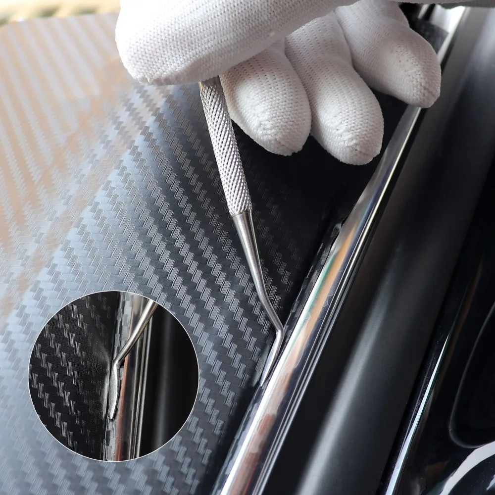FOSHIO 5 шт. виниловая пленка для автомобиля углеродная угловая палочка скребок
