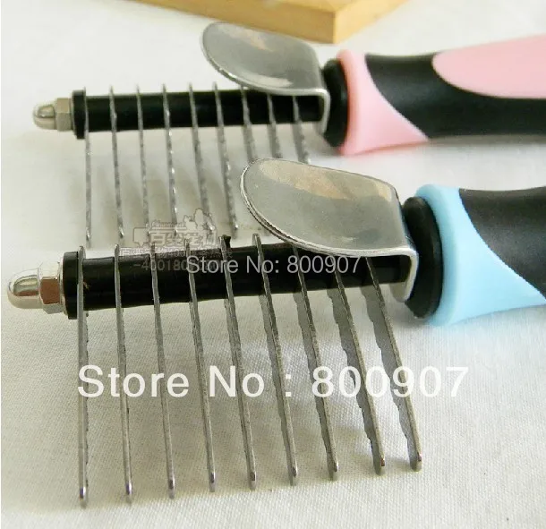 

Dog Brush Pet Brush Single Side Dematting Rake Comb Pet Fur Grooming Tool Deshedding Pink Blue Colors