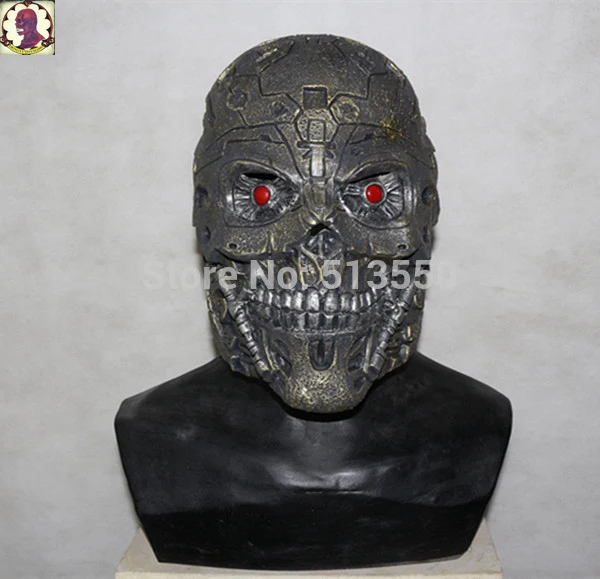 2018 недавно Терминатор резиновая маска с латексом голову костюм для вечерние