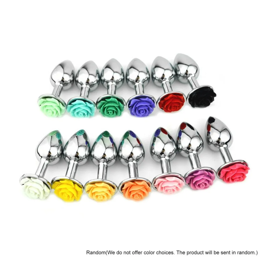 Водонепроницаемый металл взрослых Массажные Мячи анальный Гладкие бусины розы