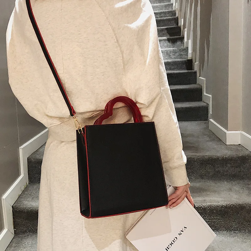 

2019 PU Leather Luxury Women Messenger Bags Fashion Wild Love Handle Single Shoulder Diagonal Portable Large Capacity Bag DG401