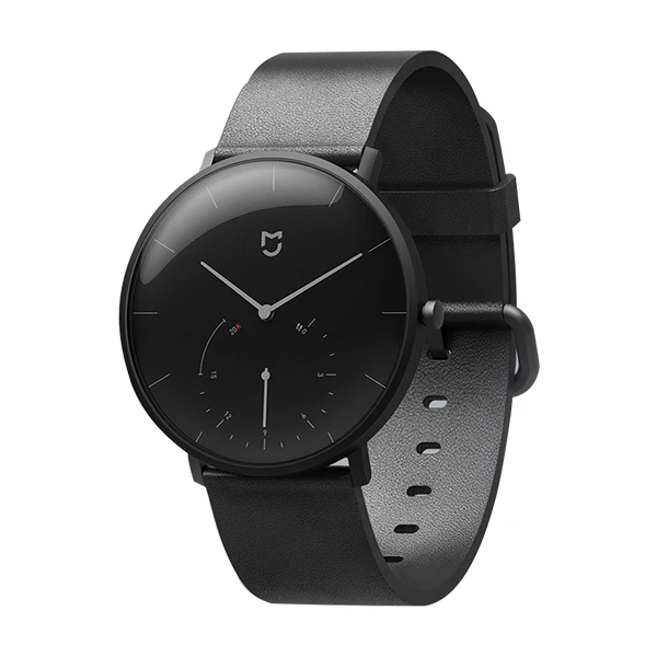 Black Leather Xiaomi Mijia Quart z наручные часы для мужчин и женщин часы жизнь водонепроницаемый ремешок подарок для влюбленных двойной кожаный ремешок - Цвет: Black Leather