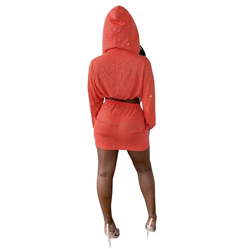 Повседневный комплект из двух предметов с блестками Вечерние костюмы для