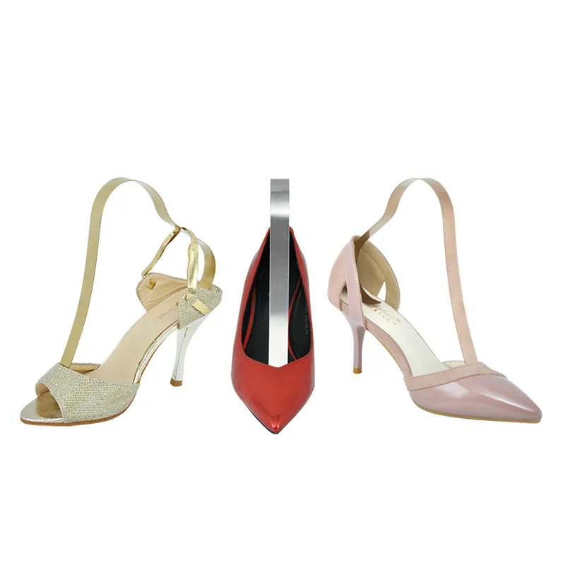 Подставка для обуви из нержавеющей стали металлический держатель демонстрации