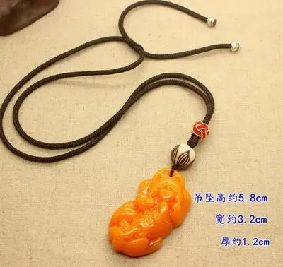 

Beeswax long sweater chain necklace Necklace style fashion accessories art personality pendant Pendant