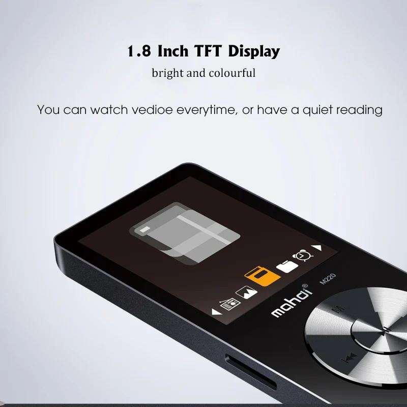 Mahdi M220 MP3 плеер без потерь APE 8G полностью металлический HiFi музыкальный плеер с наушником TF карта проигрыватель электронных книг