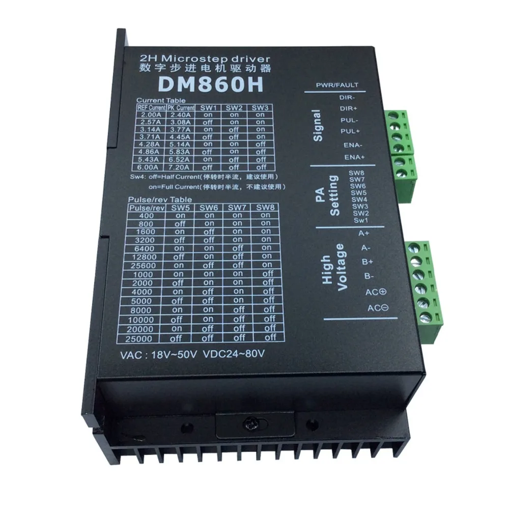 Цифровой Драйвер шагового двигателя DM432 DM542 DM556 DM860H Для NEMA11 NEMA14 NEMA17 NEMA23 NEMA34 шаговый двигатель DSP шаговый двигатель
